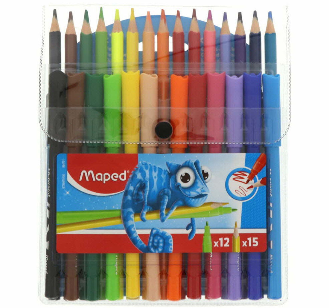 Maped Color Pencil 15's + Felt Pen 12's