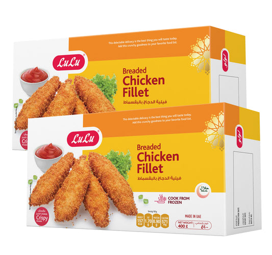 LuLu Breaded Chicken Fillet Value Pack 2 x 400 g