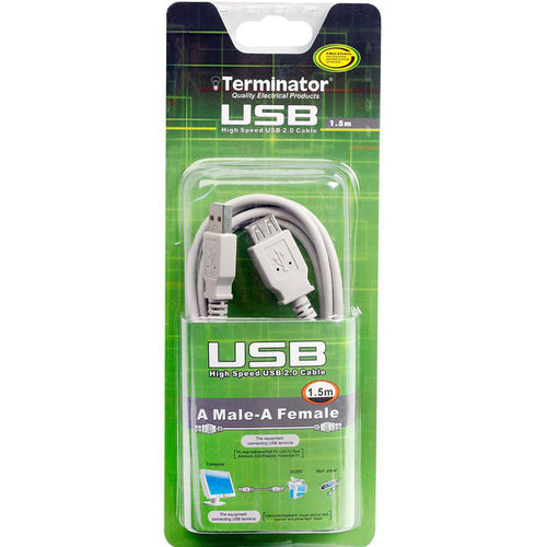 Terminator USB Cable AM/AF 1.5 Meter