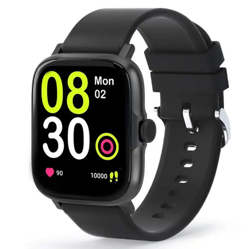 Aukey SW-1P Smartwatch, 1.69 inches LCD Display, Black, SW-1P-BK Lulu Hypermarket