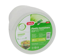 LuLu Plastic Containers Round 5 pcs