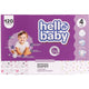 حفاضات هيلو بيبي مقاس 4 كبير 7-14 كجم صندوق 2 × 60 قطعة