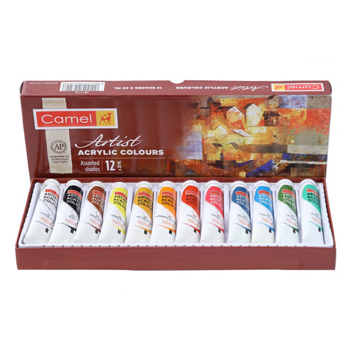 Camel Artist Acrylic Colours Set 20mlx12 Shades