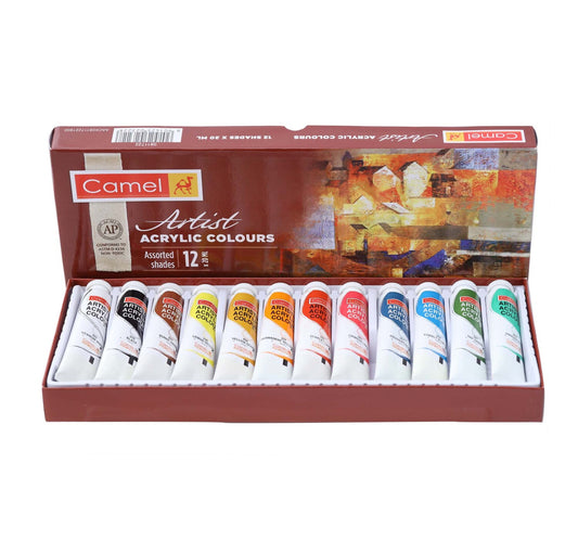 Camel Artist Acrylic Colours Set 20mlx12 Shades