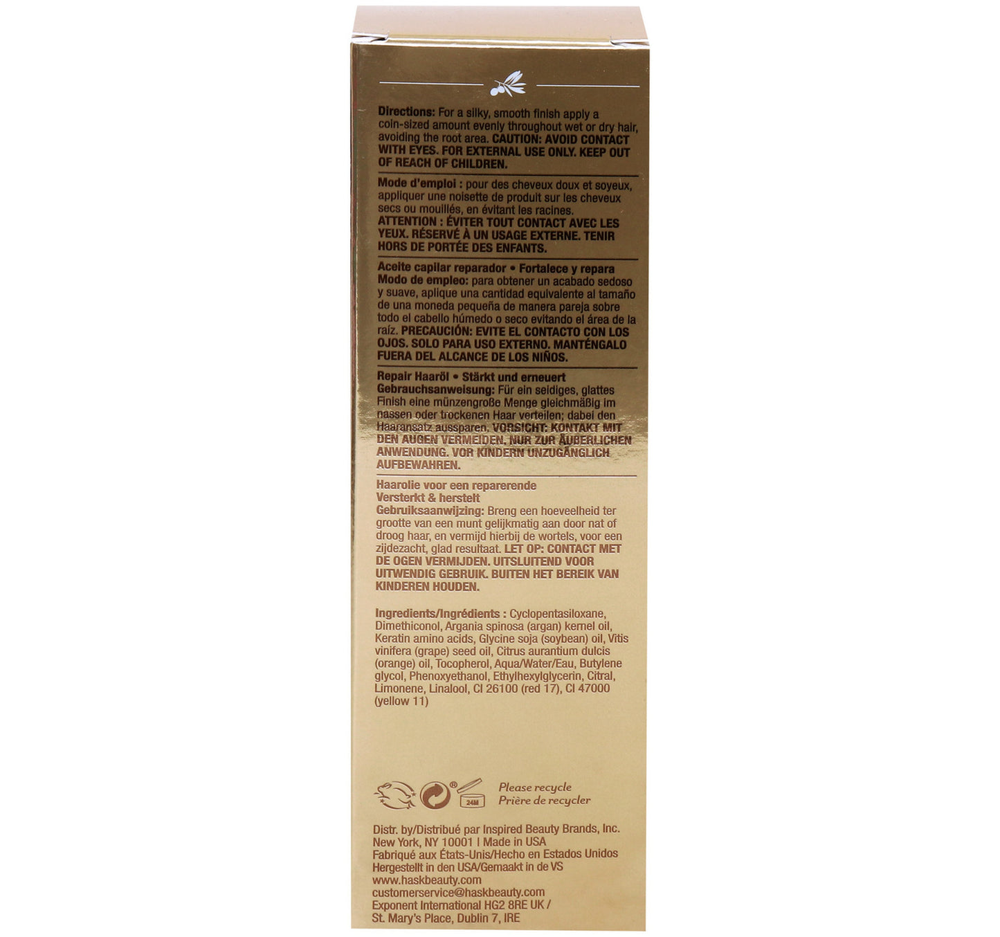 Hask Argan Oil Repairing Hair Oil 59 ml