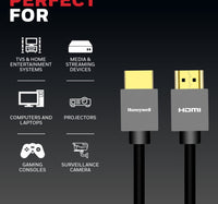 Honeywell High Speed HDMI 2.0 Cable With Ethernet, 2m, HC000008