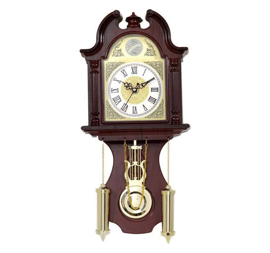 Maple Leaf Battery Operated PVC Pendulum Wall Clock 25.5x24x8cm TLD8410