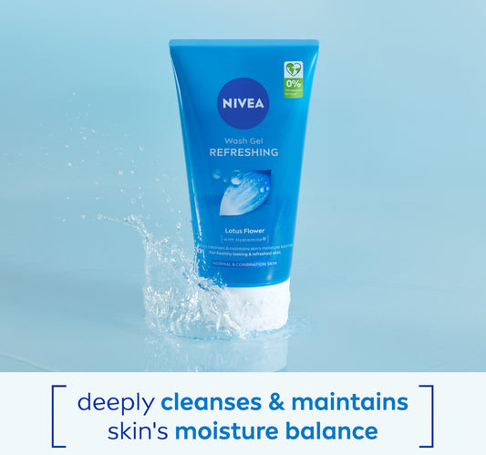 Nivea Refreshing Cleansing Face Wash for Normal Skin with Lotus Flower 150 ml