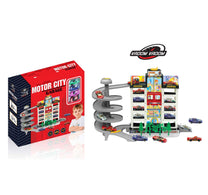 Power Joy Parking Garage & 4 Cars Set C8429
