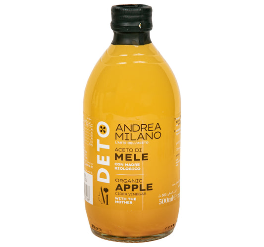 خل التفاح العضوي من أندريا ميلانو 500 مل