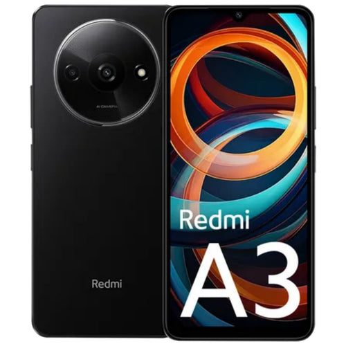 Xiaomi Redmi A3 4G Smartphone, 3 GB RAM, 64 GB Storage, Midnight Black Lulu Hypermarket