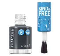 Rimmel London Kind & Free Clean Nail Polish, 158 All Greyed Out, 8 ml