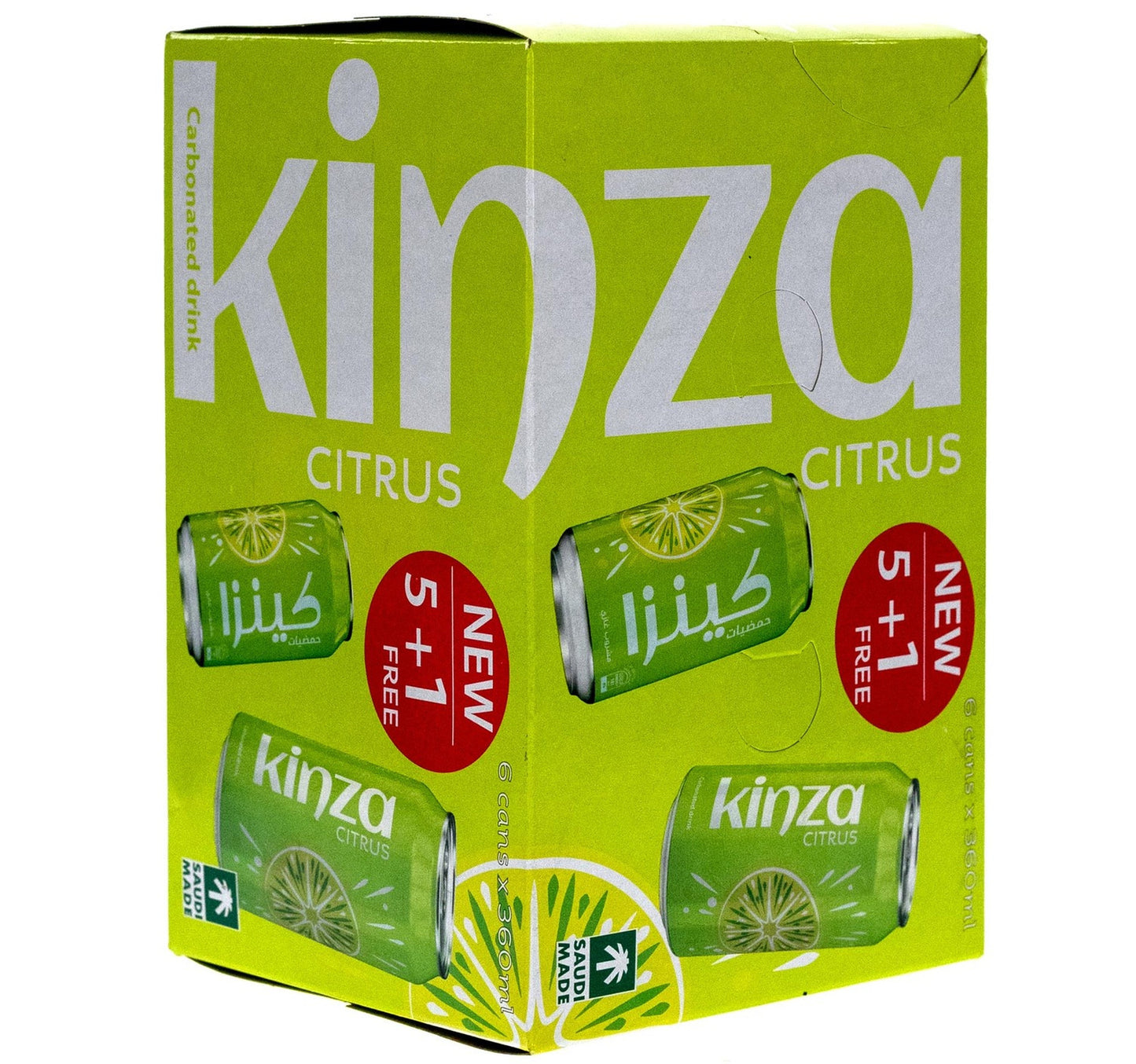 Kinza Carbonated Drink Citrus 6 x 360 ml