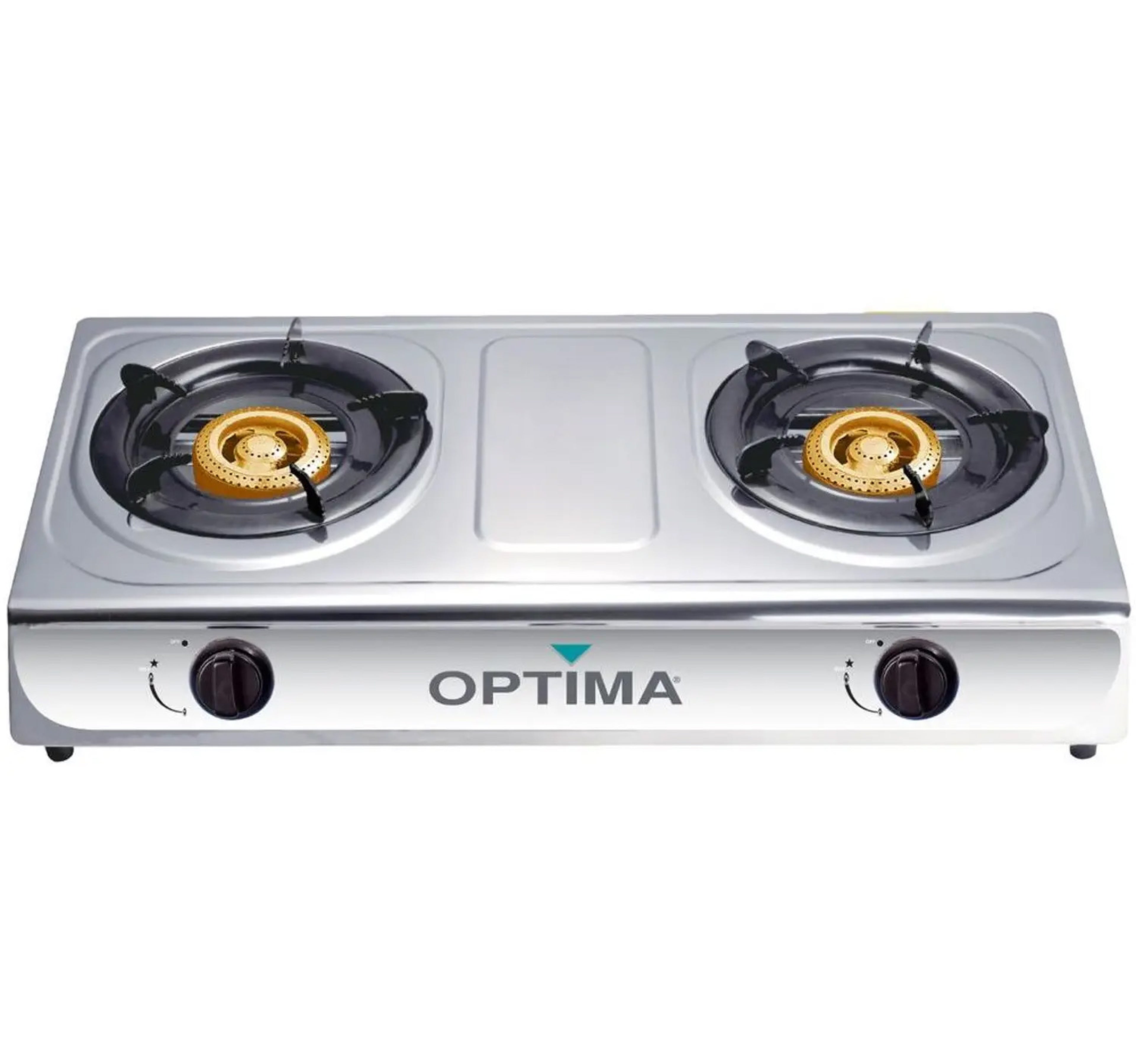 Optima 2 Burner Stainless Steel Table Top Gas Stove, GB220E