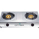 Optima 2 Burner Stainless Steel Table Top Gas Stove, GB220E