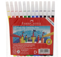 أقلام تلوين بطرف فايبر من فابر كاستل، 12 قطعة