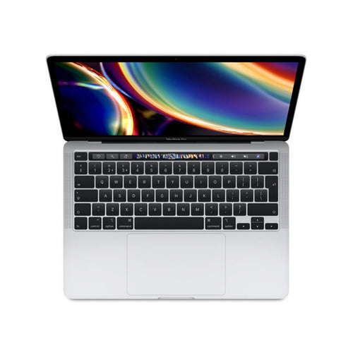 Apple MacBook Pro مع Touch Bar MXK72 B/A (2020) - شاشة Retina مقاس 13.3 بوصة، Core i5، ذاكرة وصول عشوائي (RAM) سعة 8 جيجابايت، قرص SSD سعة 512 جيجابايت، لوحة مفاتيح إنجليزية فضية