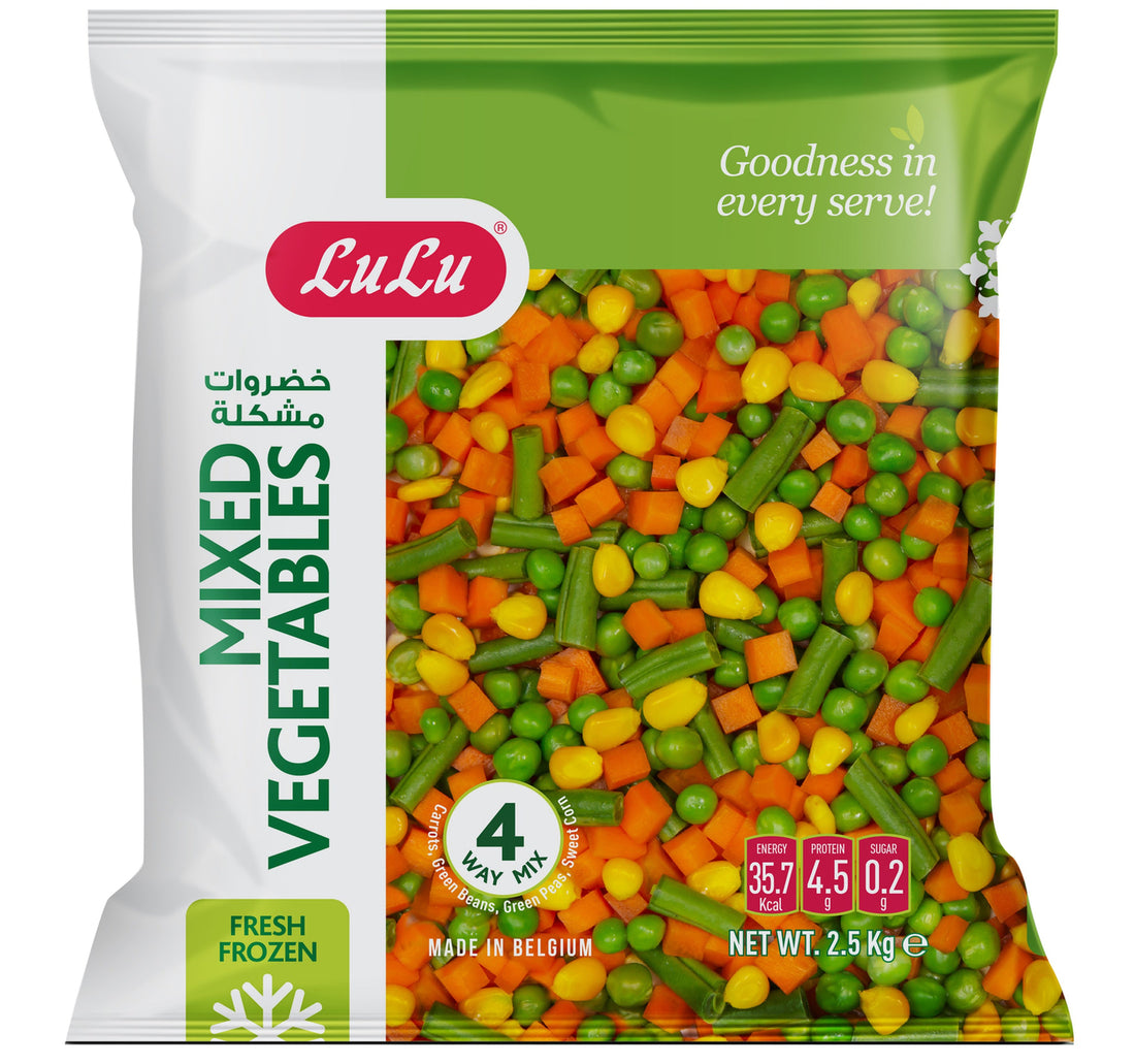 LuLu 4 Way Mix Mixed Vegetables 2.5 kg