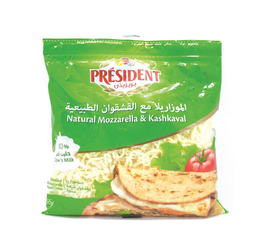 President Natural Mozzarella & Kashkaval Cheese 400 g