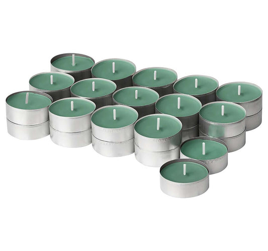 Maple Leaf Scented Tealight Candle Set 50pcs Green
