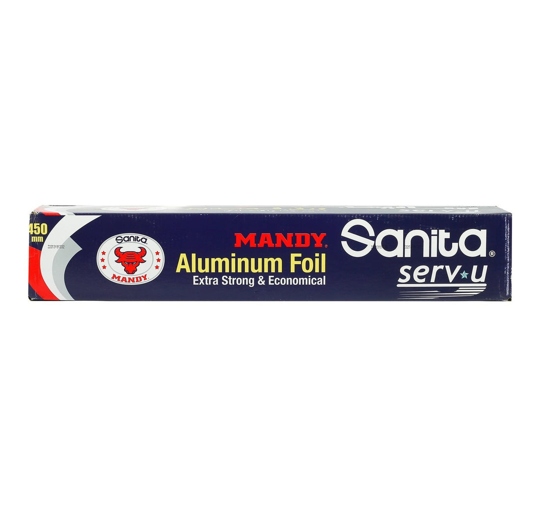 Sanita Mandy Aluminum Foil Extra Strong & Economical Size 450mm x 150m 1 pc