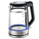 Black+Decker Glass Kettle Double Wall 1.7 L 2200W Silver