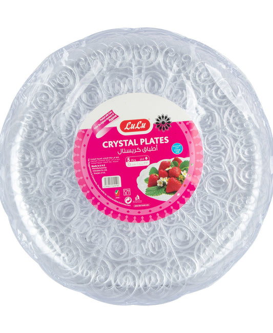 LuLu Crystal Plates Size 33cm 5 pcs