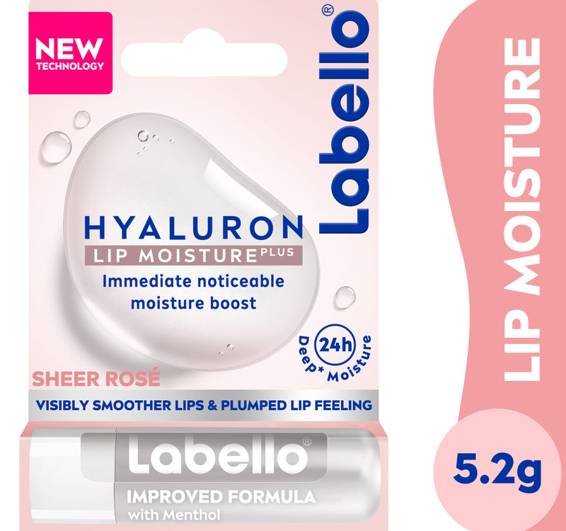 Labello Lip Balm Hyaluron Lip Moisture Plus Sheer Rosé 5.2g