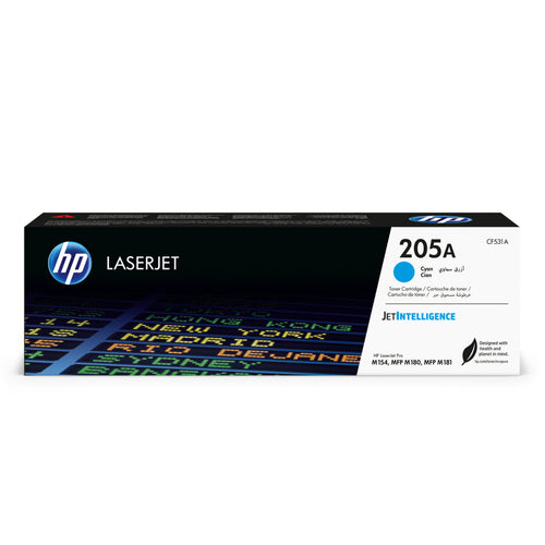 خرطوشة حبر ليزرجيت أصلية HP 205A (CF531A)، لون سماوي