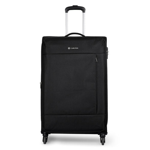 Carlton Elante 4 Wheel Soft Trolley, 57 cm, Black