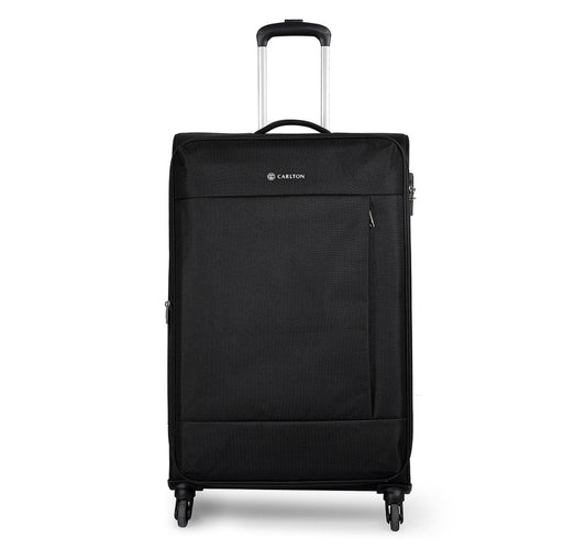 Carlton Elante 4 Wheel Soft Trolley, 57 cm, Black