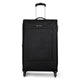 Carlton Elante 4 Wheel Soft Trolley, 57 cm, Black