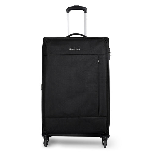 Carlton Elante 4 Wheel Soft Trolley, 77 cm, Black
