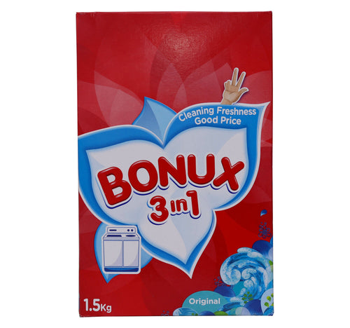 Bonux Washing Powder 3in1 Original 1.5 kg
