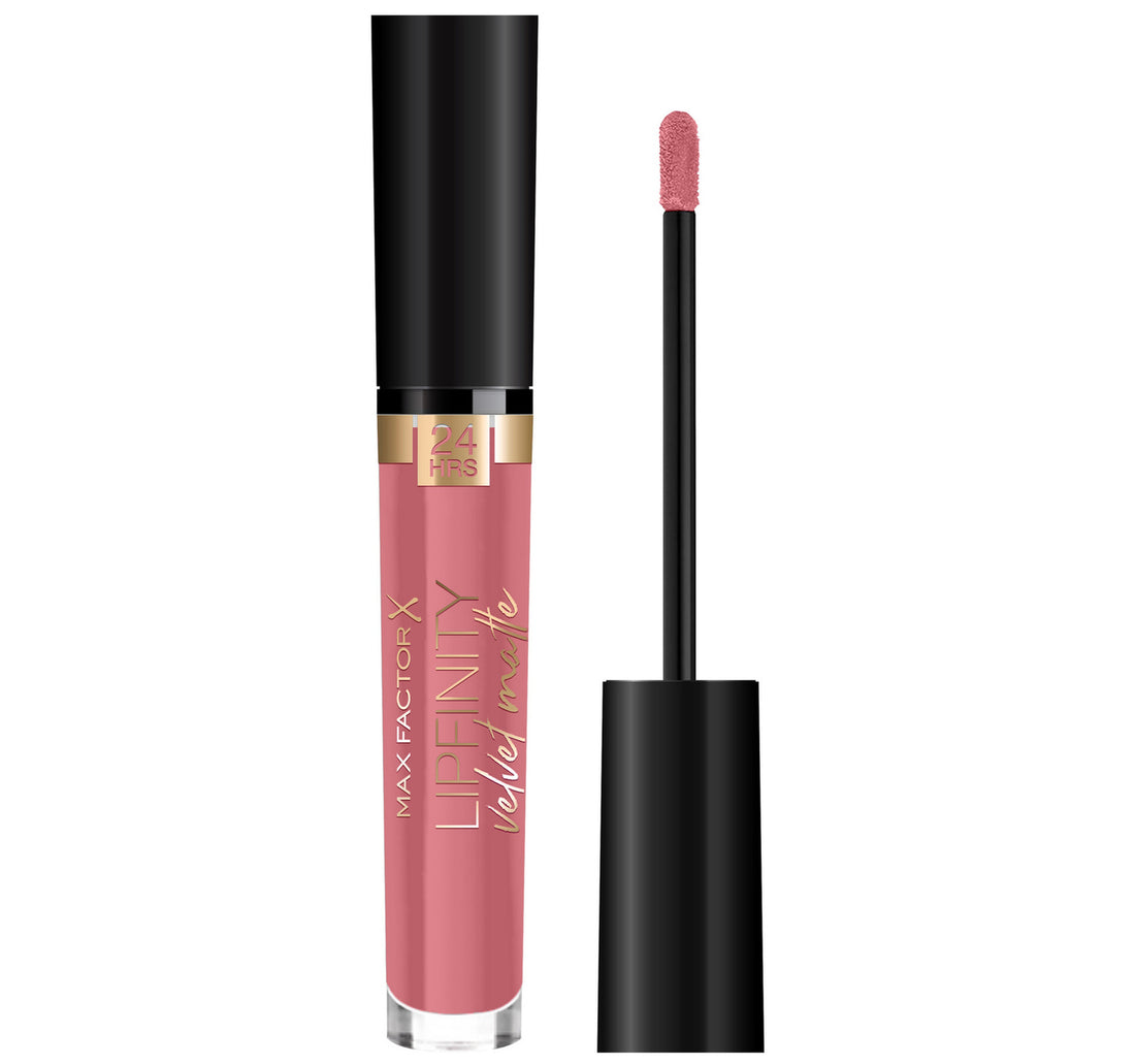 Max Factor Lipfinity Velvet Matte Liquid Lipstick, 020 Coco Creme, 3.5 ml