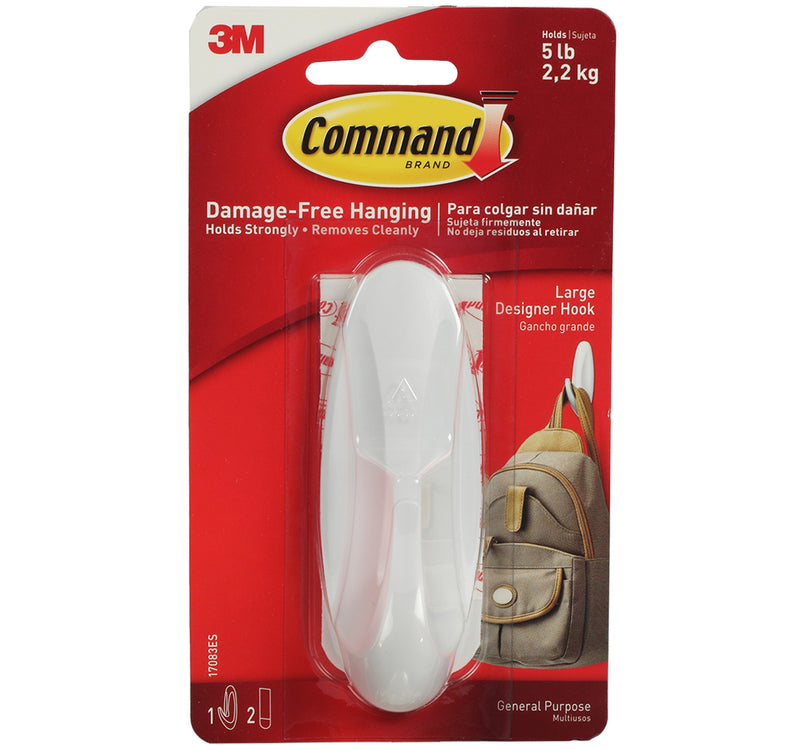 3M Designer Large Hook, 17083