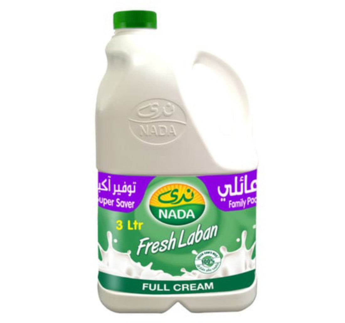 Nada Full Cream Fresh Laban 3 Litres