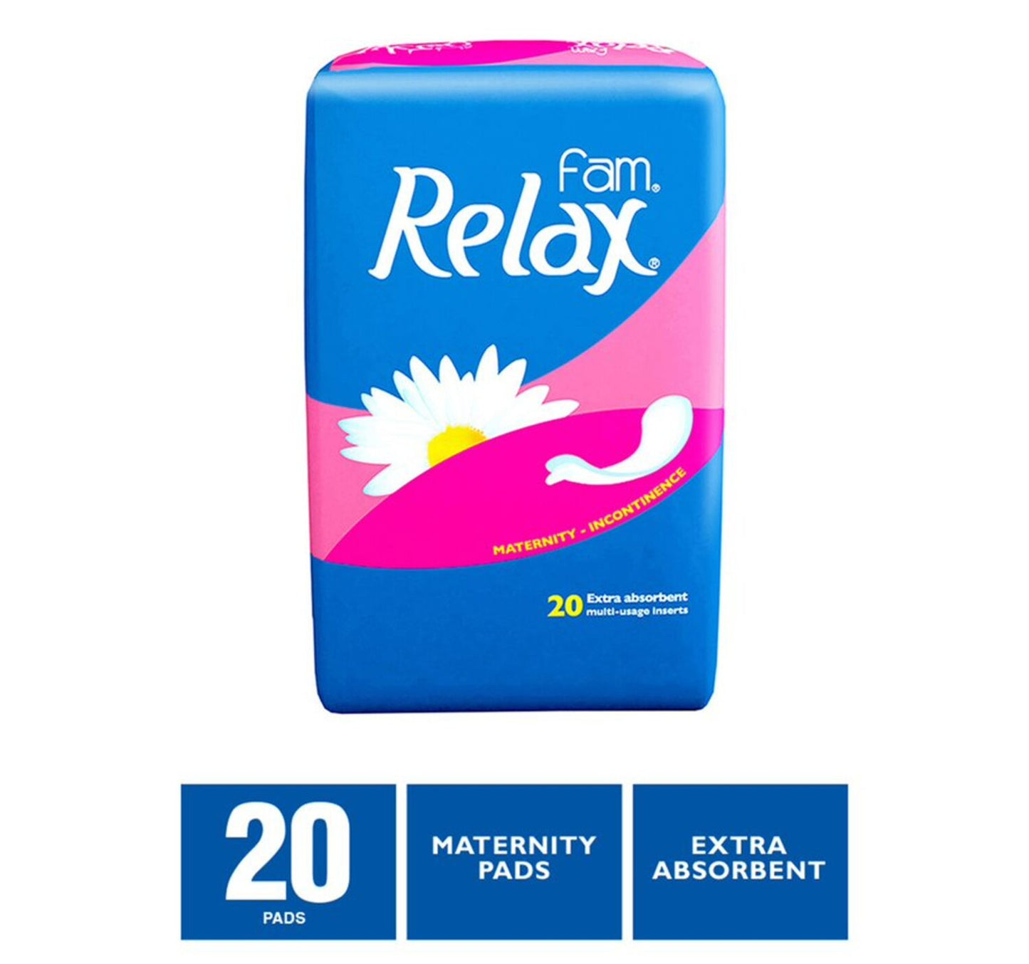 فوط صحية للأمومة من فام ريلاكس، 20 قطعة