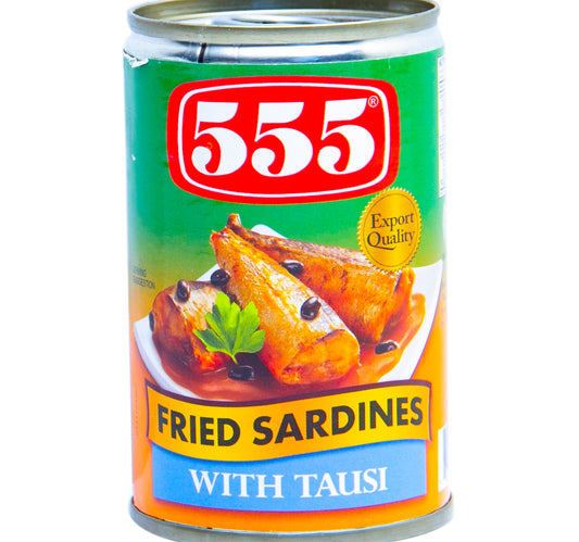 555 سردين مقلي مع التاوسي 155 جم