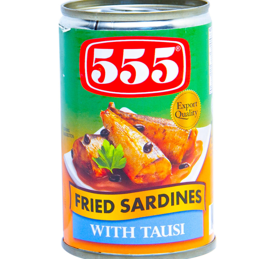 555 سردين مقلي مع التاوسي 155 جم