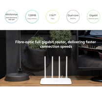 MI Dual-Core Full Gigabit AC1200 Router, White, DVB4330GL