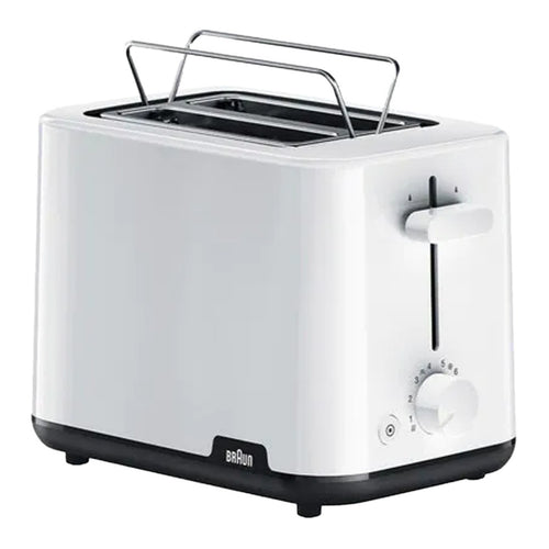محمصة براون ٢ شريحة، ٩٠٠ واط، أبيض، HT1010WH