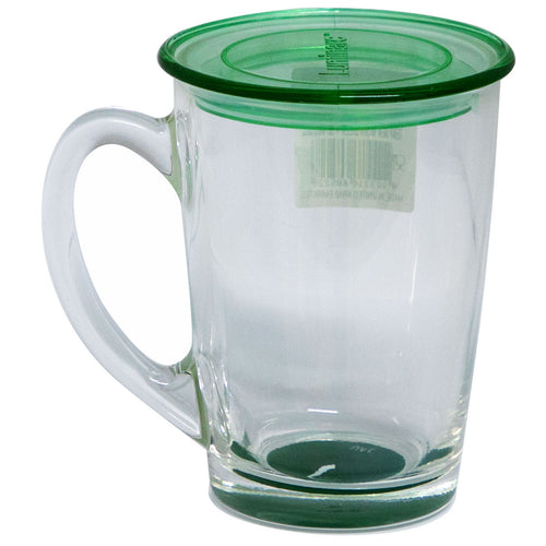 Luminarc New Morning Mug with Lid, Green, 32 cl, 840