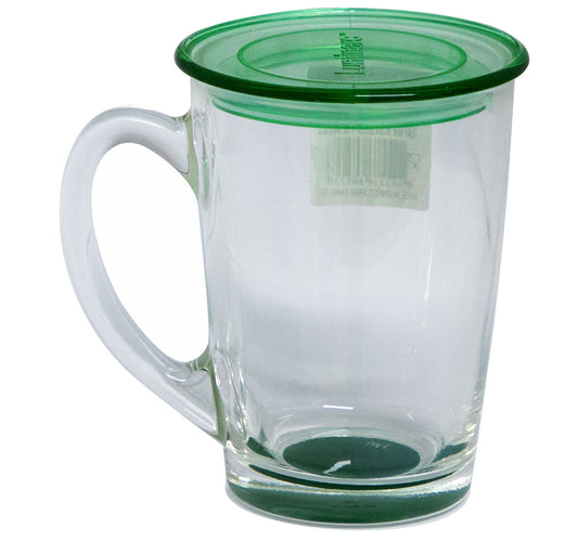 Luminarc New Morning Mug with Lid, Green, 32 cl, 840