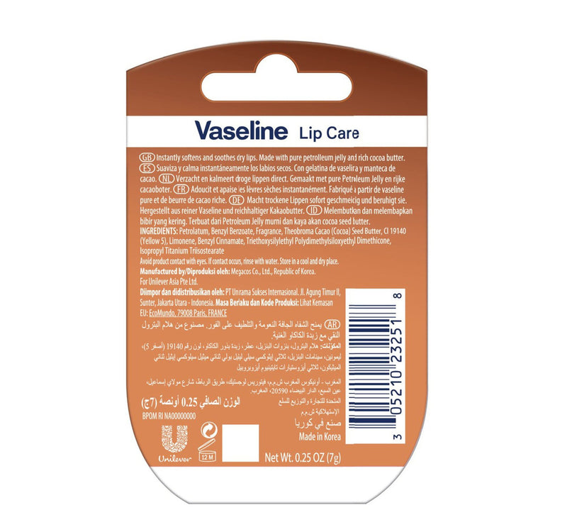 Vaseline Cocoa Butter Lip Care 7 g