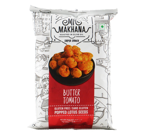 Mr Makhana Popped Lotus Seeds Butter Tomato 75 g