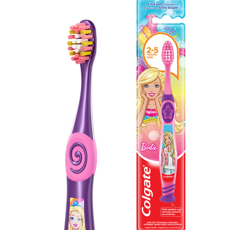 Colgate Barbie Kids Toothbrush Extra Soft For 2-5 Years Assorted Colours 1 pc