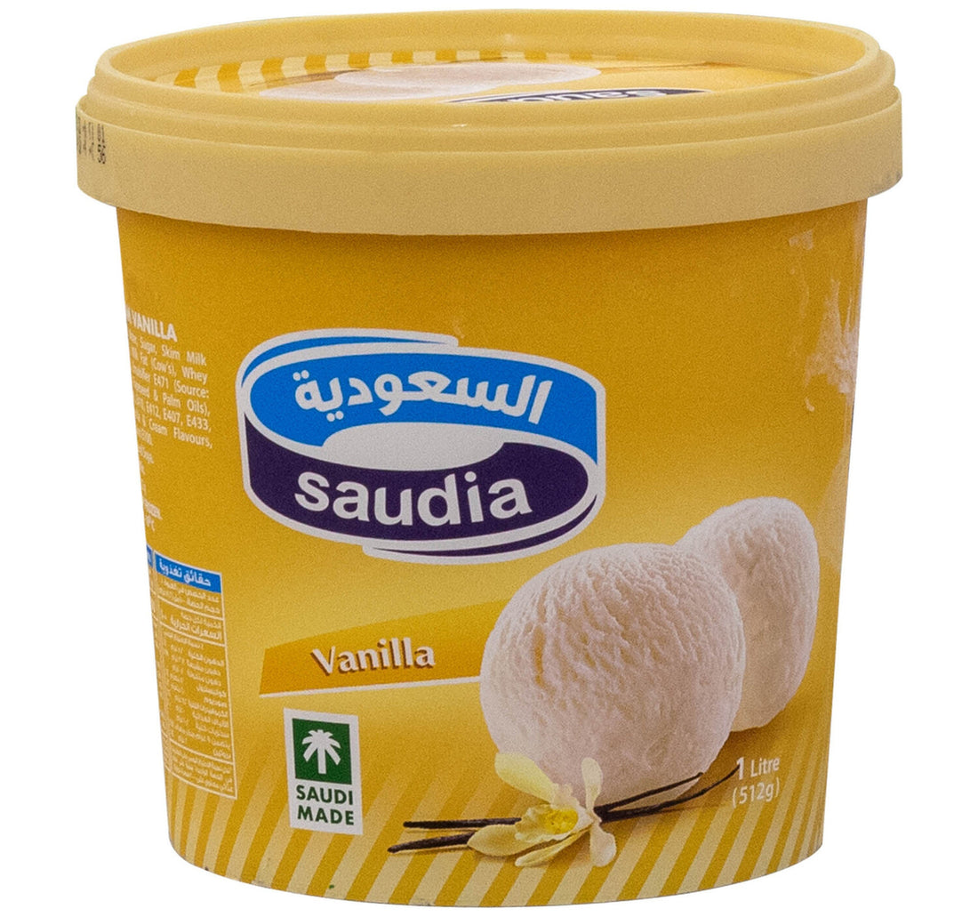 Saudia Vanilla Ice Cream 1 Litre