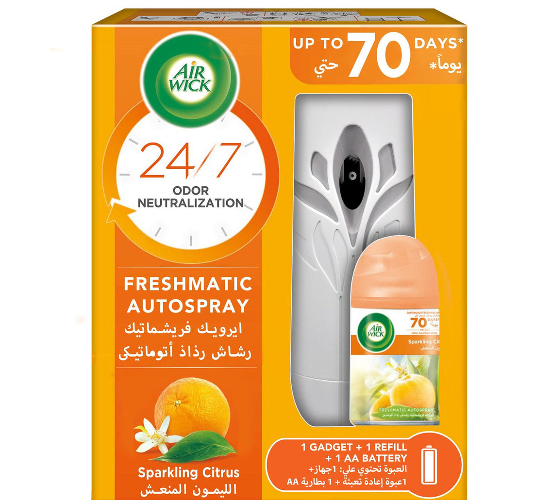 معطر جو إير ويك فريش ماتيك جادجيت + برائحة الحمضيات الفوارة 250 مل