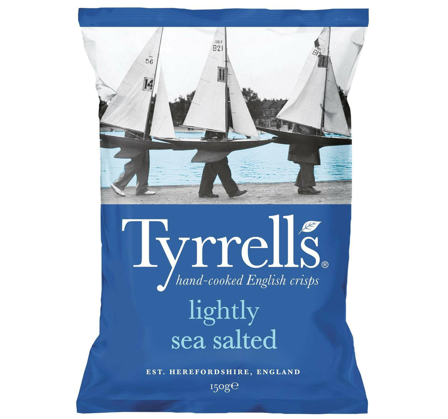 Tyrrells Lightly Sea Salted Hand Cooked English Crisps 150 g